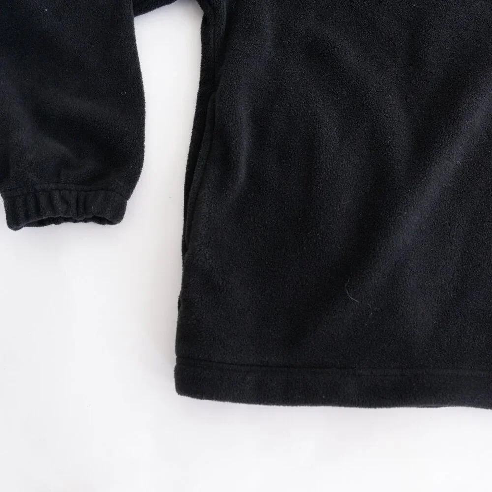 Vintage 90S River  Trader Sport Black And Blue Half Zip Pullover Fleece Sweater - Picture 9 of 9